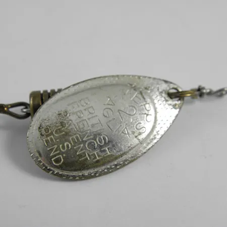 Vintage Mepps Aglia 2, 3/16oz Silver spinning lure #1777