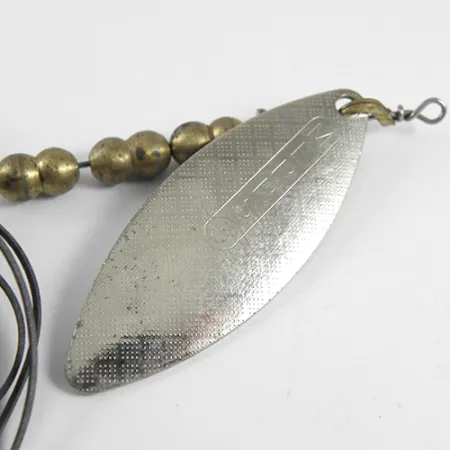 Vintage Mepps Aglia Long 3 COMBO KILLER, 2/3oz Silver / Brass spinning lure #1788