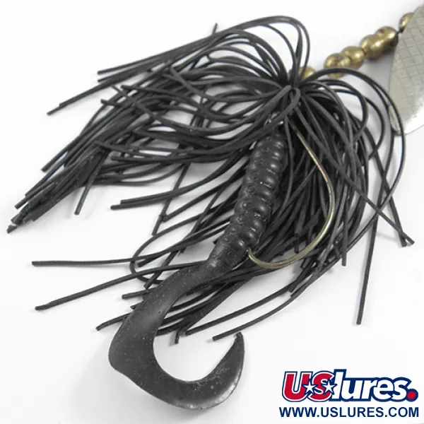 Vintage   Mepps Aglia Long 3 COMBO KILLER, 2/3oz Silver / Brass spinning lure #1788