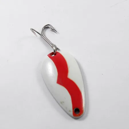 Vintage Balo 3, 1/2oz Red / White / Brass fishing spoon #1798