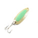 Vintage   Blue Fox Pixee , 1/2oz Gold / Fluorescent Green fishing spoon #1800