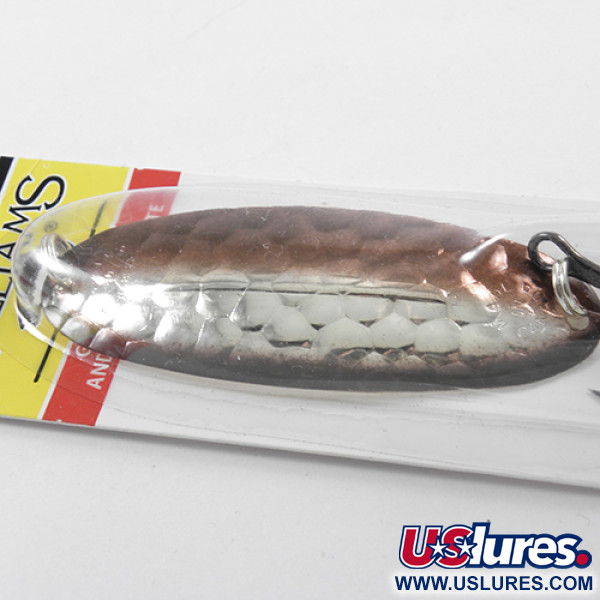   Williams Wabler W60, 3/4oz Silver / Brown (Silver Plated) fishing spoon #1804