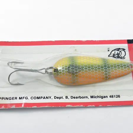 Eppinger Dardevle Imp, 2/5oz Yellow / Green / Orange fishing spoon #1807
