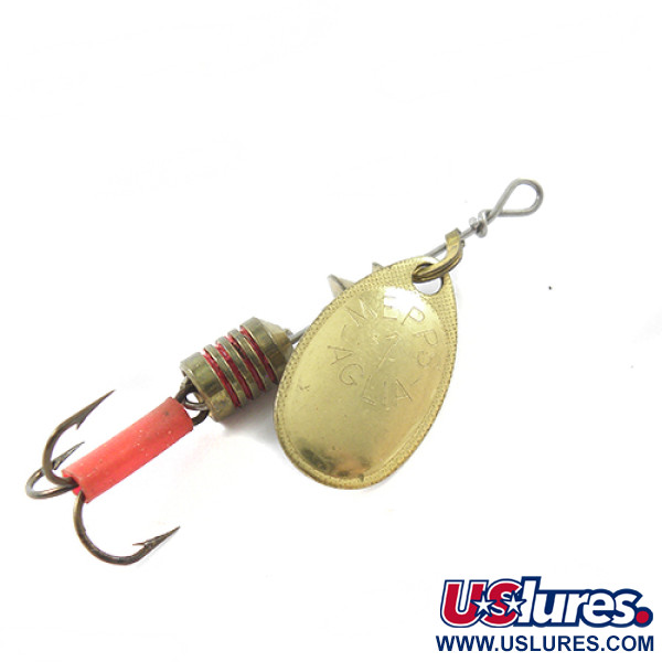 Vintage   Mepps Aglia 1, 1/8oz Brass spinning lure #1812