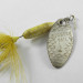 Vintage  Yakima Bait Worden’s Original Rooster Tail 1, 3/32oz Nickel / Yellow spinning lure #1813