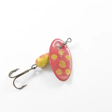 Vintage Panther Martin 2, 3/32oz Red / Yellow / Brass spinning lure #1815