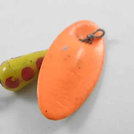 Vintage Panther Martin 6, 3/16oz Yellow / Orange / Brass spinning lure #1817
