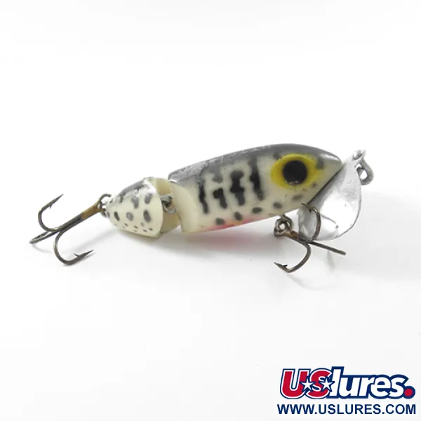 Vintage   Fred Arbogast Jitterbug Jointed, 1/3oz Tiger fishing lure #1831