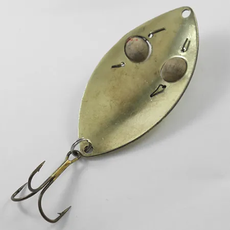 Vintage Lucky Strike Gold Red Flash, 3/4oz Brass fishing spoon #1840