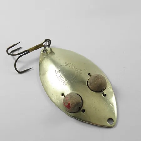 Vintage Lucky Strike Gold Red Flash, 3/4oz Brass fishing spoon #1840