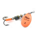 Vintage   Mepps Aglia 2, 3/16oz Fluorescent Orange spinning lure #1842