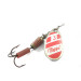 Vintage   Mepps Aglia 3, 1/4oz Red / White / Silver spinning lure #1848