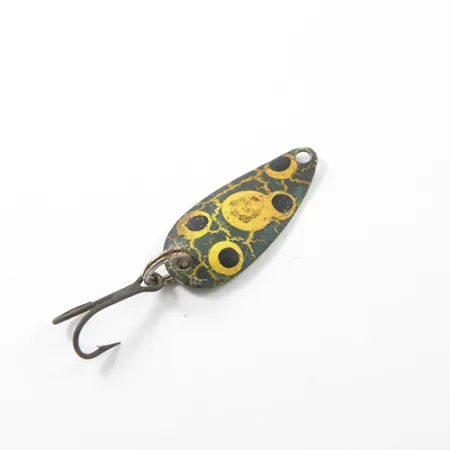 Vintage Eppinger Dardevle Skeeter, 1/32oz Frog / Nickel fishing spoon #1855