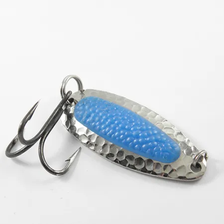 Vintage Blue Fox Pixee , 1/2oz Nickel / Blue fishing spoon #1858