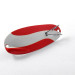 Vintage  Unknown Weedless Scorpion, 1/4oz Red / White / Nickel fishing spoon #1863