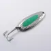 Vintage   Blue Fox Pixee , 3/4oz Nickel / Green fishing spoon #1866
