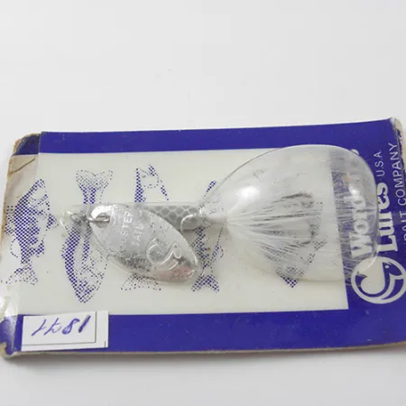 Yakima Bait Worden’s Original Rooster Tail, 1/16oz Nickel / White spinning lure #1871