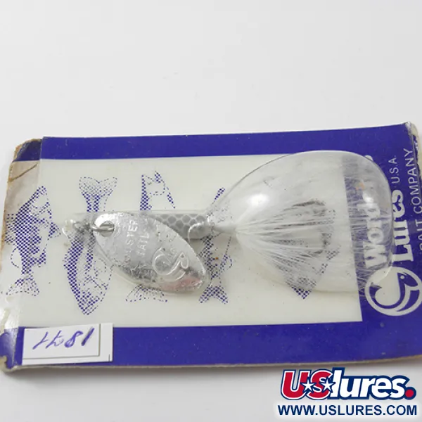  Yakima Bait Worden’s Original Rooster Tail, 1/16oz Nickel / White spinning lure #1871