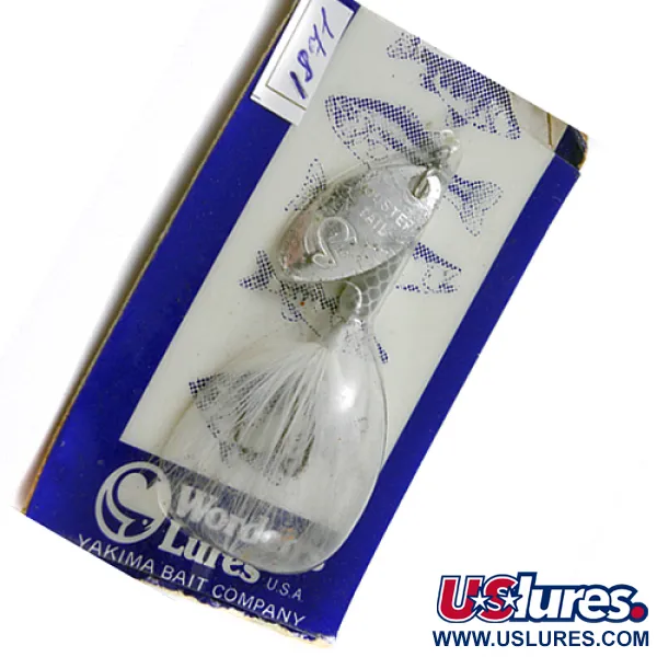  Yakima Bait Worden’s Original Rooster Tail, 1/16oz Nickel / White spinning lure #1871