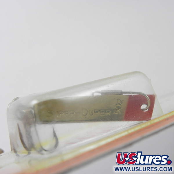  Luhr Jensen Super-Duper 502, 3/32oz Gold / Red fishing spoon #1876