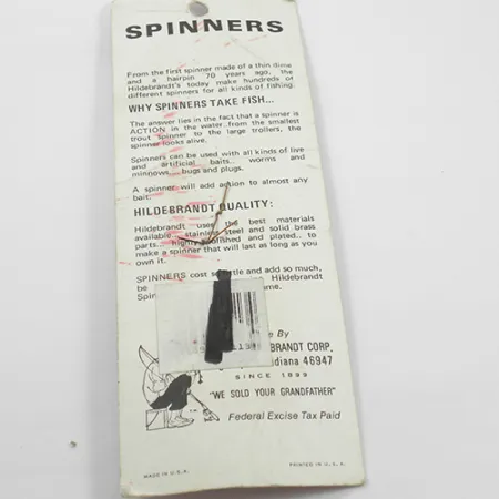 Hildebrandt Spinners Hildebrandt Colorado 2, 3/64oz Gold spinning lure #1882