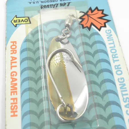 Other Les Davis Canadian Wonder, 1/4oz Nickel / Gold fishing spoon #1884