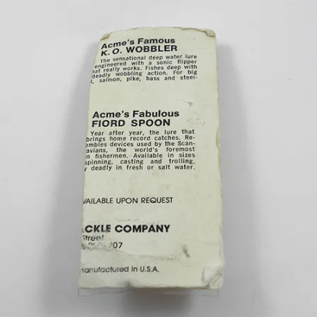 Acme Kastmaster, 1/2oz Orange fishing spoon #1886