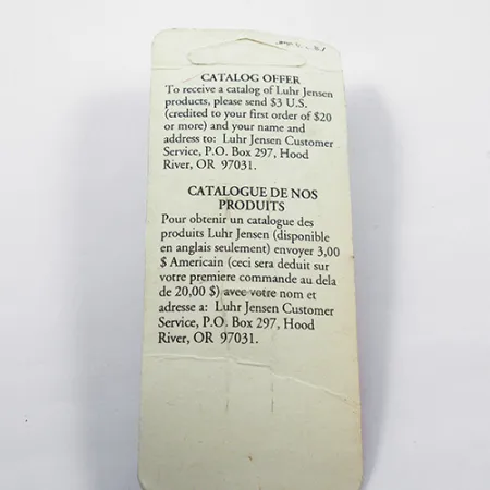 Luhr Jensen Krocodile Die #3, 1/3oz Nickel fishing spoon #1887