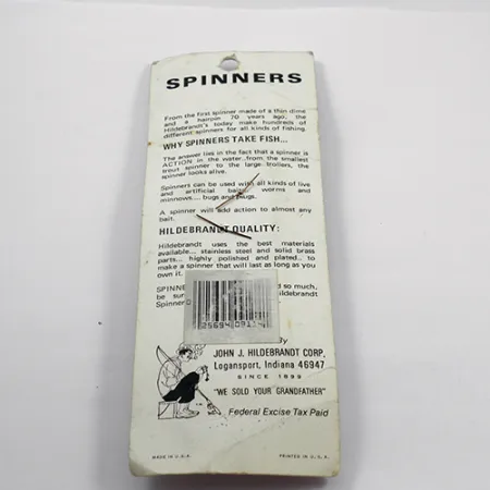 Hildebrandt Spinners Hildebrandt Colorado 2, 3/64oz Gold spinning lure #1888