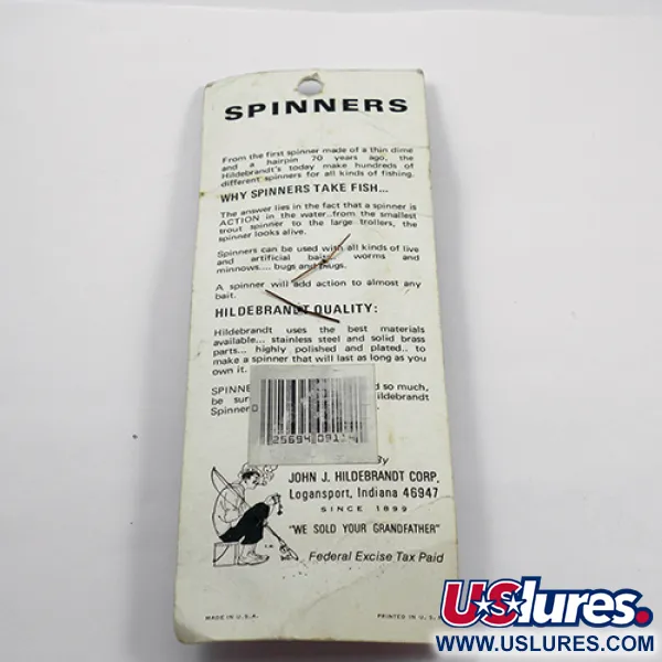  Hildebrandt Spinners Hildebrandt Colorado 2, 3/64oz Gold spinning lure #1888