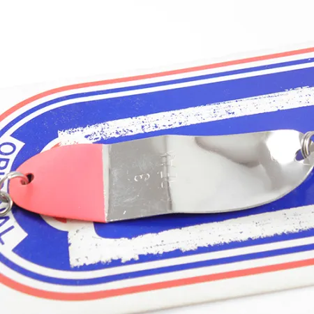 Shoff's Freak 3, 1/3oz Nickel / Red fishing spoon #1893