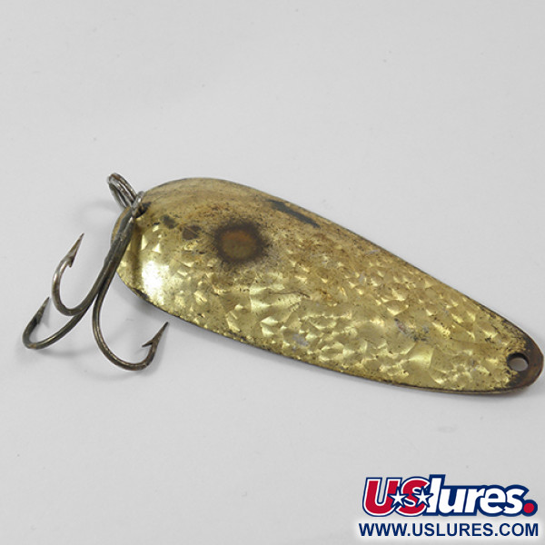 Vintage Eppinger Dardevle Dardevlet , 3/4oz Crystal (Golden Scale)  discontinued fishing spoon #1897