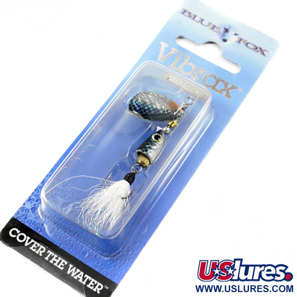   Blue Fox Vibrax Shallow, 3/16oz Rainbow spinning lure #1912