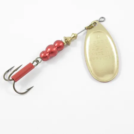 Mepps Aglia Platinum 4, 1/3oz Red Metallic spinning lure #1915