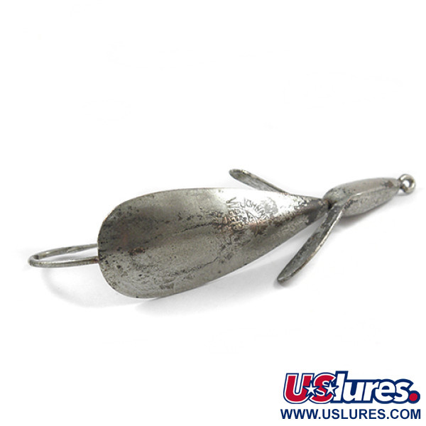 Vintage  Harrison Industries Weed Wing Jonny ONeils, 1/3oz Silver fishing spoon #1927