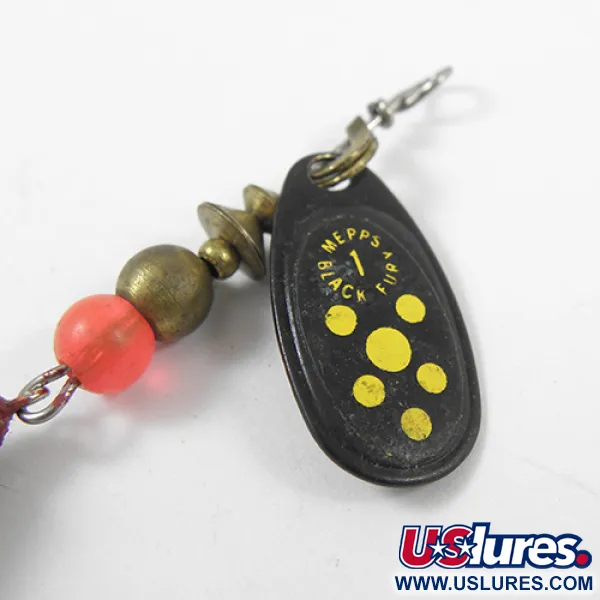 Mepps Black Fury 1 Dressed squirrel tail