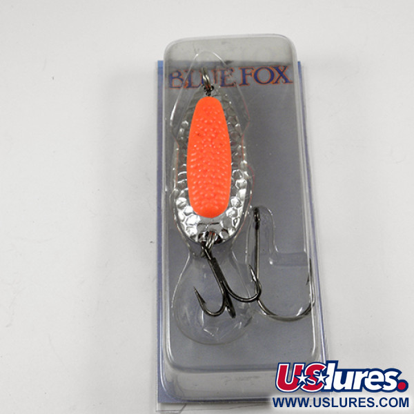  Blue Fox Pixee , 1/2oz Nickel / Bright Orange fishing spoon #1936