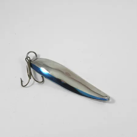 Vintage Acme Fiord Spoon, 2/3oz Nickel / Blue fishing spoon #1948