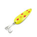 Vintage  Eppinger Dardevle, 1oz Five of diamonds (Red / Yellow / Brass) fishing spoon #1950