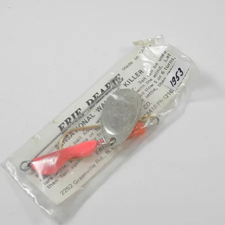 Erie Dearie Walleye Killer, 1/3oz Nickel / Red spinning lure #1953