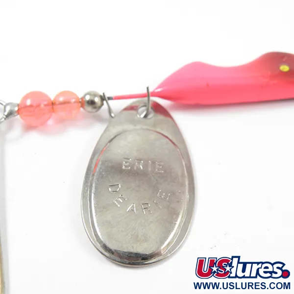 Vintage   Erie Dearie Walleye Killer, 1/2oz Nickel / Red spinning lure #1955