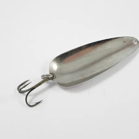 Vintage Unknown Marlboro, 3/5oz White Pearl / Nickel fishing spoon #1964