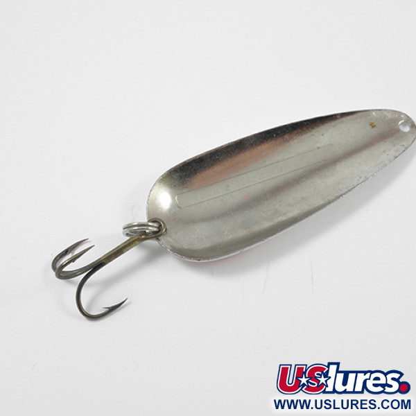 Vintage  Unknown Marlboro, 3/5oz White Pearl / Nickel fishing spoon #1964