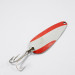 Vintage   Nebco Flashbait 266, 1/3oz Red / White / Nickel fishing spoon #1972