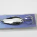   Blue Fox Strobe Tear Drop Spoon, 2/5oz Black / White fishing spoon #1979