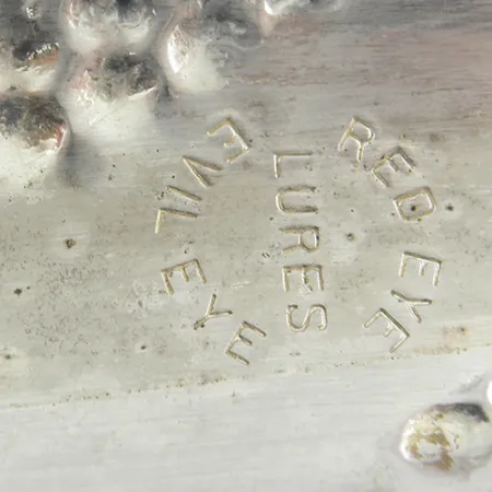 Vintage Eppinger Red Eye Evil Eye, 2/3oz Silver (Silver plated) / Red / Yellow fishing spoon #1981