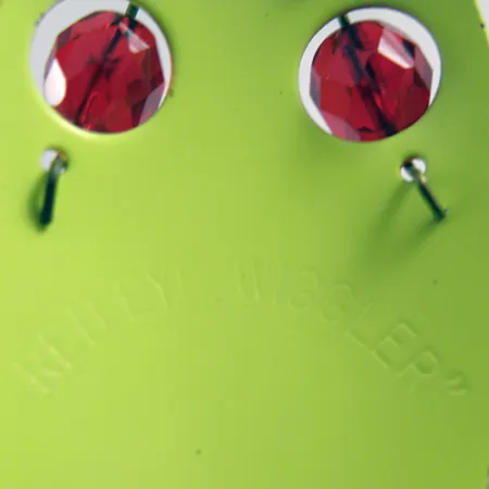 Vintage Eppinger Red Eye Wiggler, 1oz Yellow / Orange / Nickel fishing spoon #1990