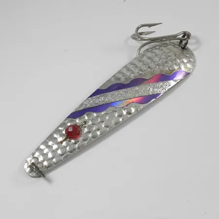 Vintage Eppinger Red Eye Evil Eye, 2/3oz Silver (Silver plated) / Red / Yellow fishing spoon #1994