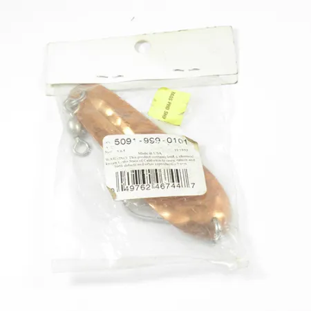 Luhr Jensen Emerald, 2/3oz Hammered Copper fishing spoon #1997