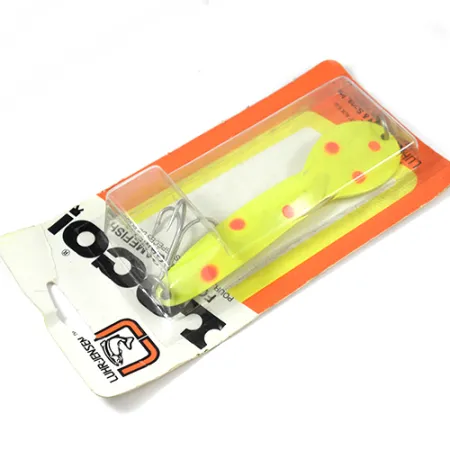 Luhr Jensen Loco 5, 1oz Yellow / Red fishing spoon #2000